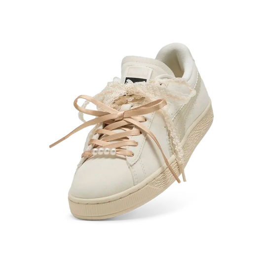 Newcop Puma Suede Bloom Mujer Frosted Ivory Silver Fog Zapatillas 3