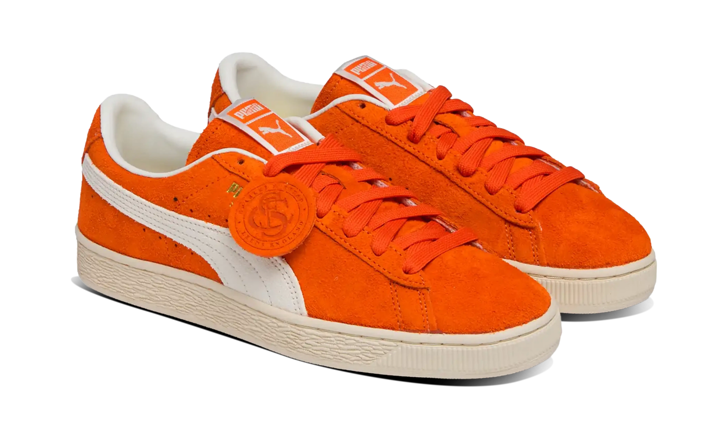 Newcop Puma Suede Charles F. Stead Orange Glo White Zapatillas 2