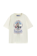 REGATTA RACE TEE CREAM