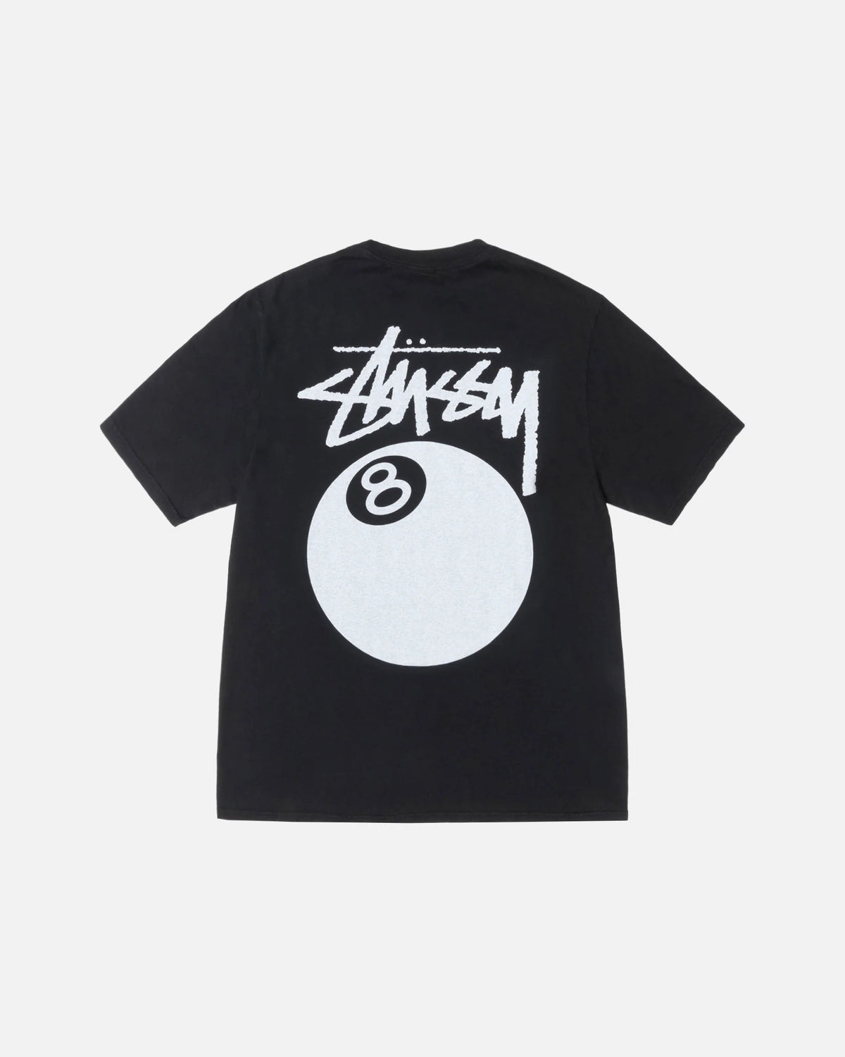 Newcop Stussy 8 Ball Tee Pigment Dyed Black Ropa 2