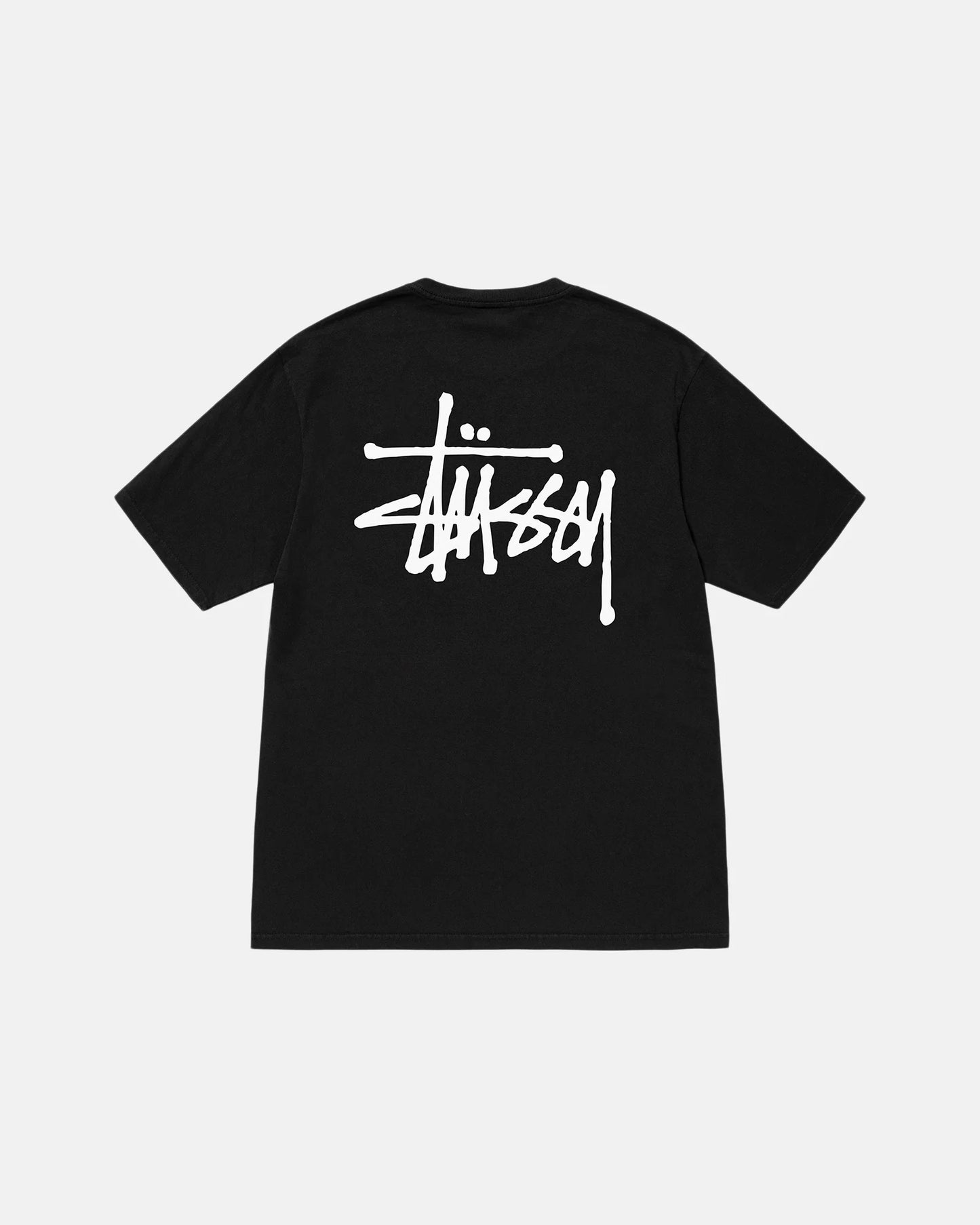 Newcop Stussy Basic Pigment Dyed T-shirt Black Ropa 1