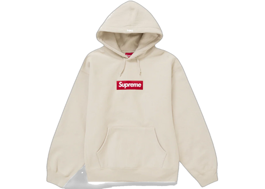 Newcop Supreme Box Logo Hooded Sweatshirt (fw24) Stone Ropa 1