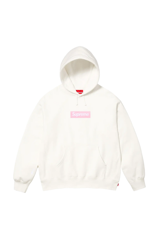 Newcop Supreme Hoodie Box Logo White (fw25) Ropa 1