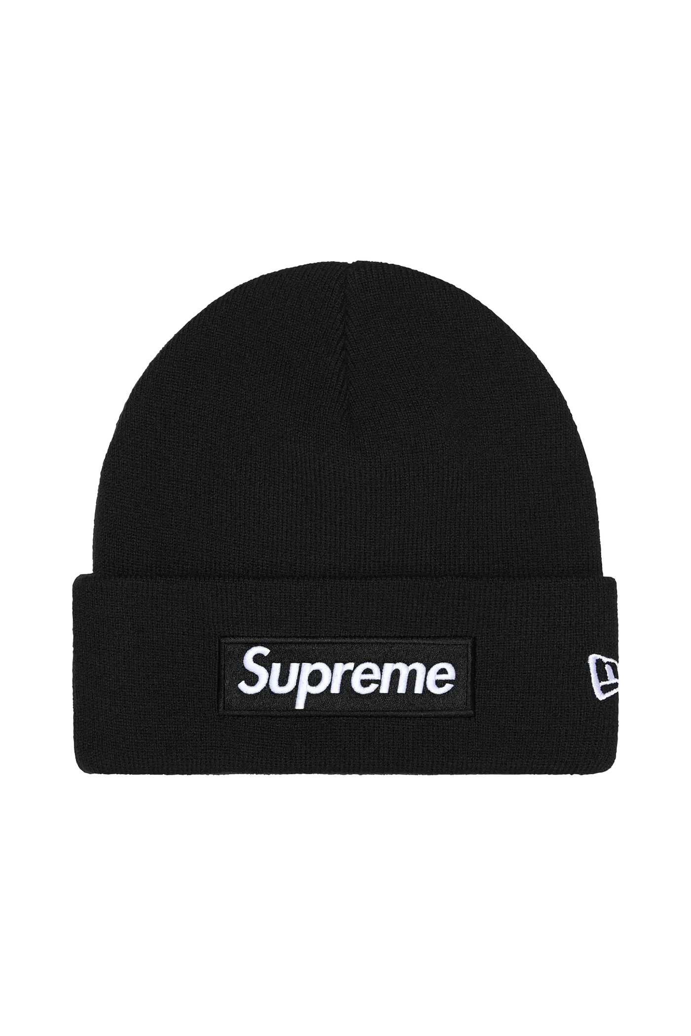 Newcop Supreme New Era Box Logo Beanie Black (fw25) Ropa 1