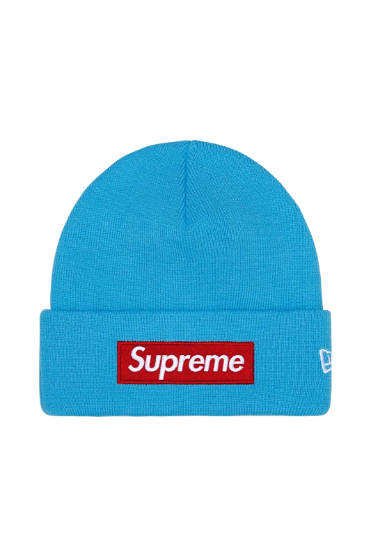 Newcop Supreme New Era Box Logo Beanie Blue (fw25) Ropa 1