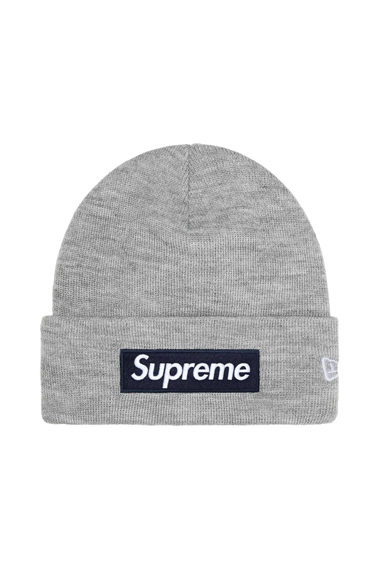 Newcop Supreme New Era Box Logo Beanie Grey (fw25) Ropa 1