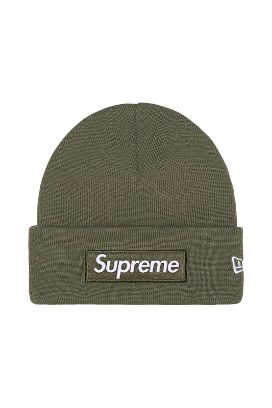 Newcop Supreme New Era Box Logo Beanie Kaki (fw25) Ropa 1