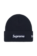 Supreme New Era Box Logo Beanie Navy Blue (FW25)
