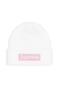 Supreme New Era Box Logo Beanie White (FW25)
