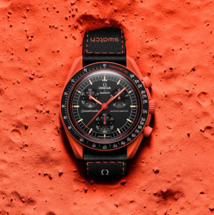 Newcop Swatch X Omega Bioceramic Moonswatch Mission On Earth Lava Accesorios 1