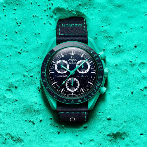 時計 Hazard  OMEGA SWATCH MISSIONtoMOON Swatch x Omega Bioceramic Moonswatch Reloj | Newcop