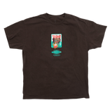 Travis Scott Road To Utopia Las Vegas Joker  T-shirt Brown