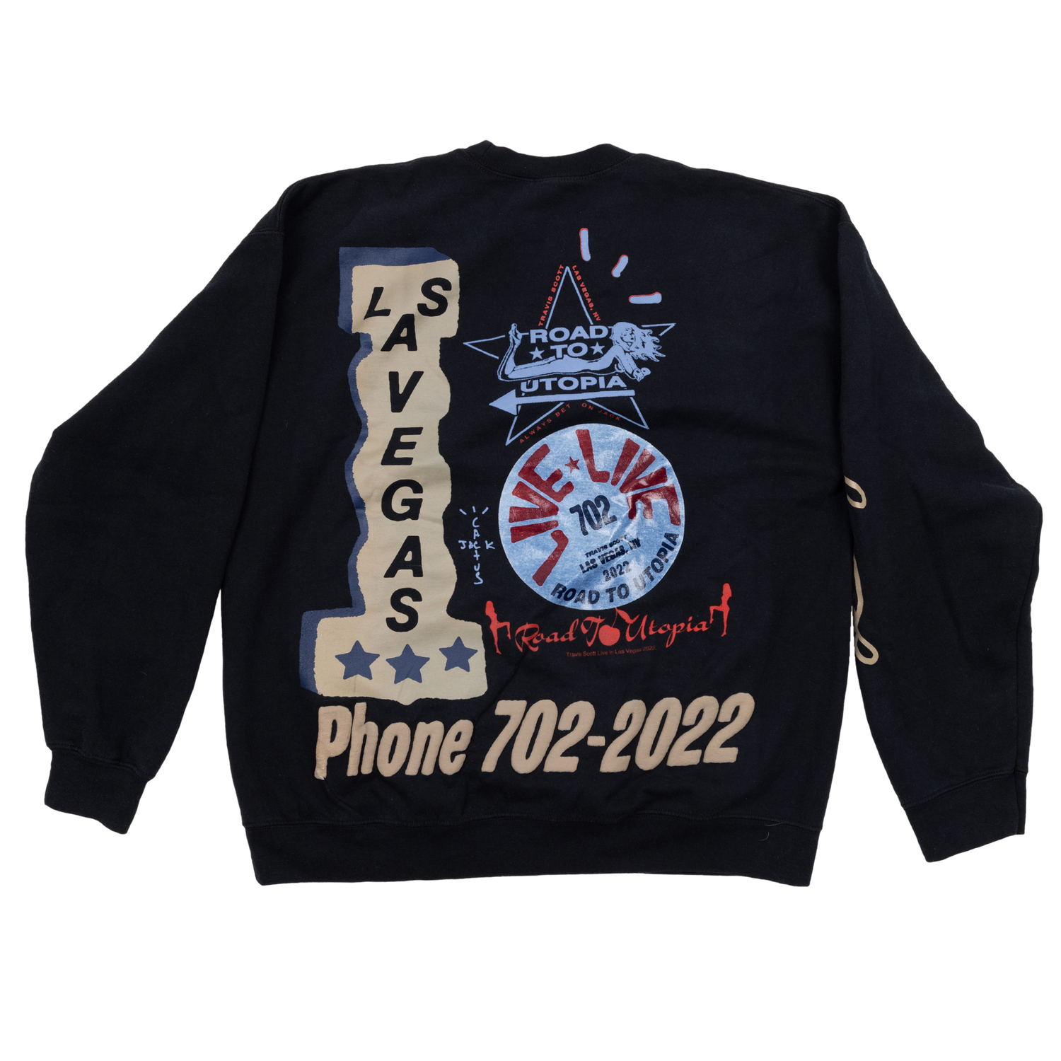 Newcop Travis Scott Roan To Utopia Las Vegas Crewnck Ropa 2