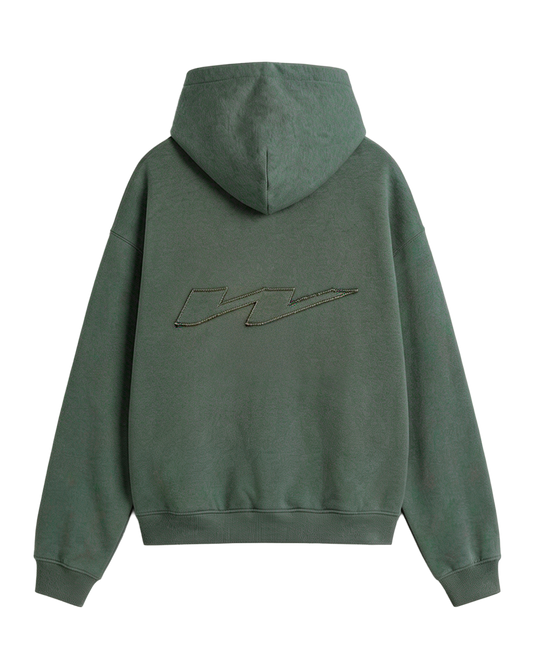 Newcop W Patch Hoodie Olive Green Ropa Newcop 1