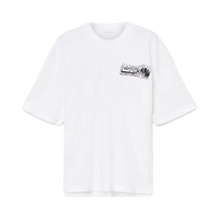 Camiseta Williams X AllSaints Burnout Crew Neck T-Shirt Ashen White