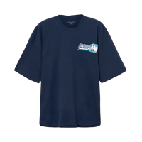 Camiseta Williams X AllSaints Burnout Crew Neck T-Shirt Williams Blue