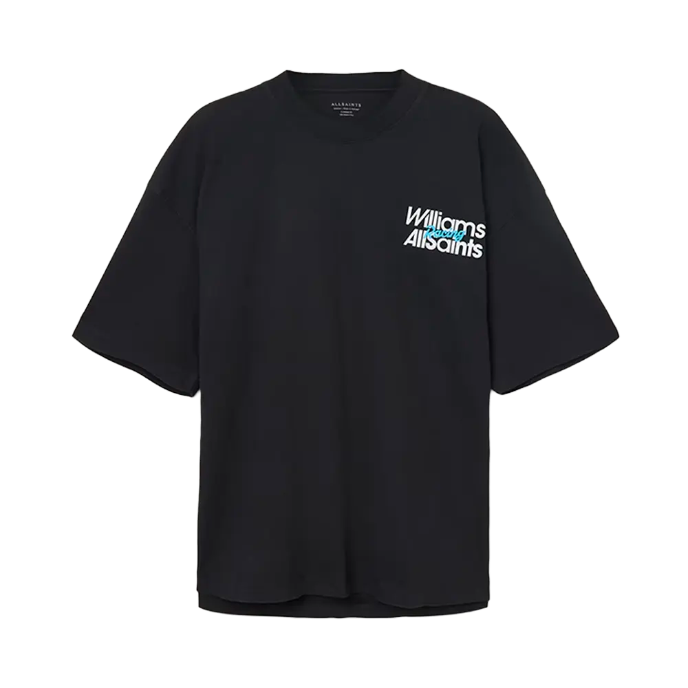 Newcop Williams X Allsaints Pole Crew Neck T-shirt Washed Black Ropa 1