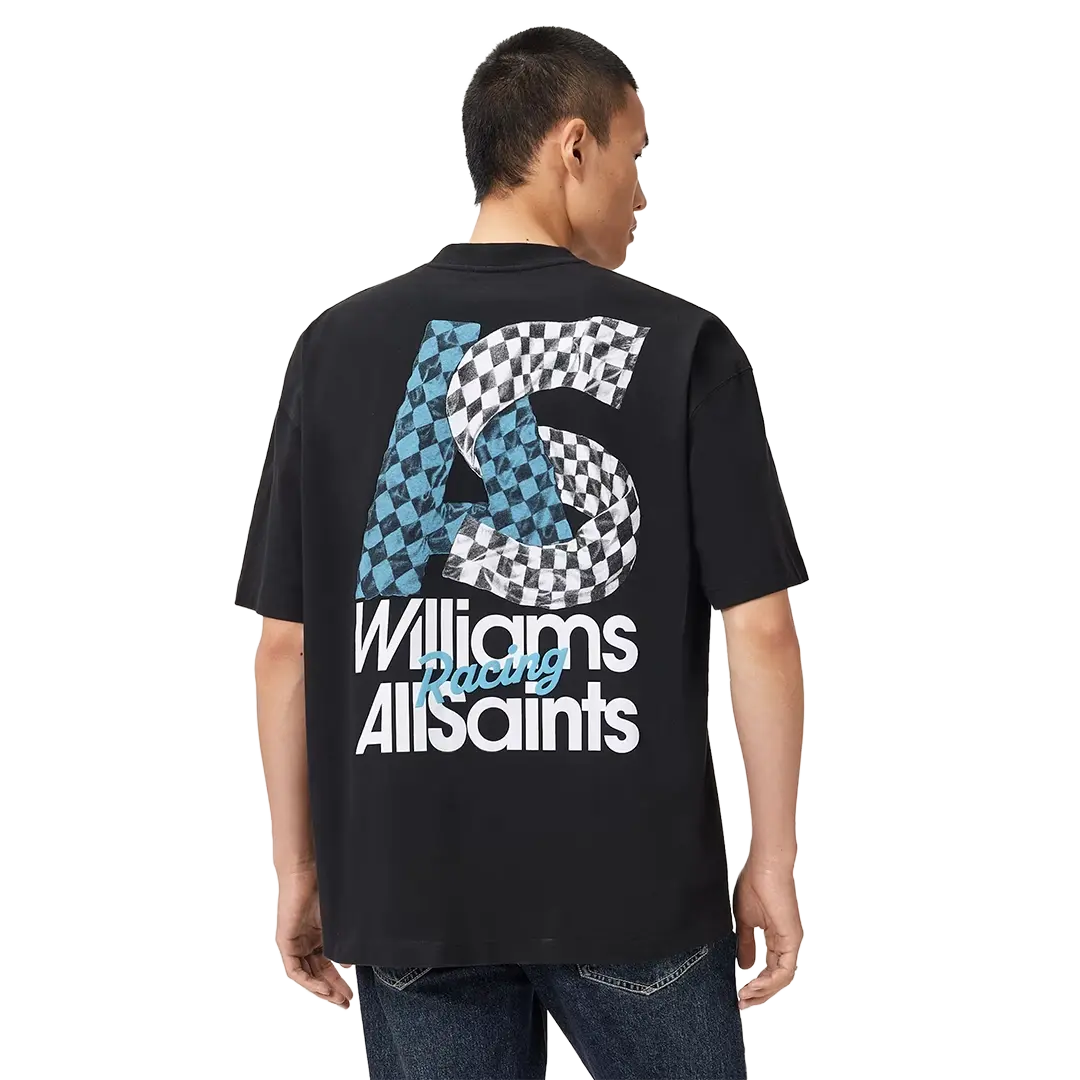 Newcop Williams X Allsaints Pole Crew Neck T-shirt Washed Black Ropa 4