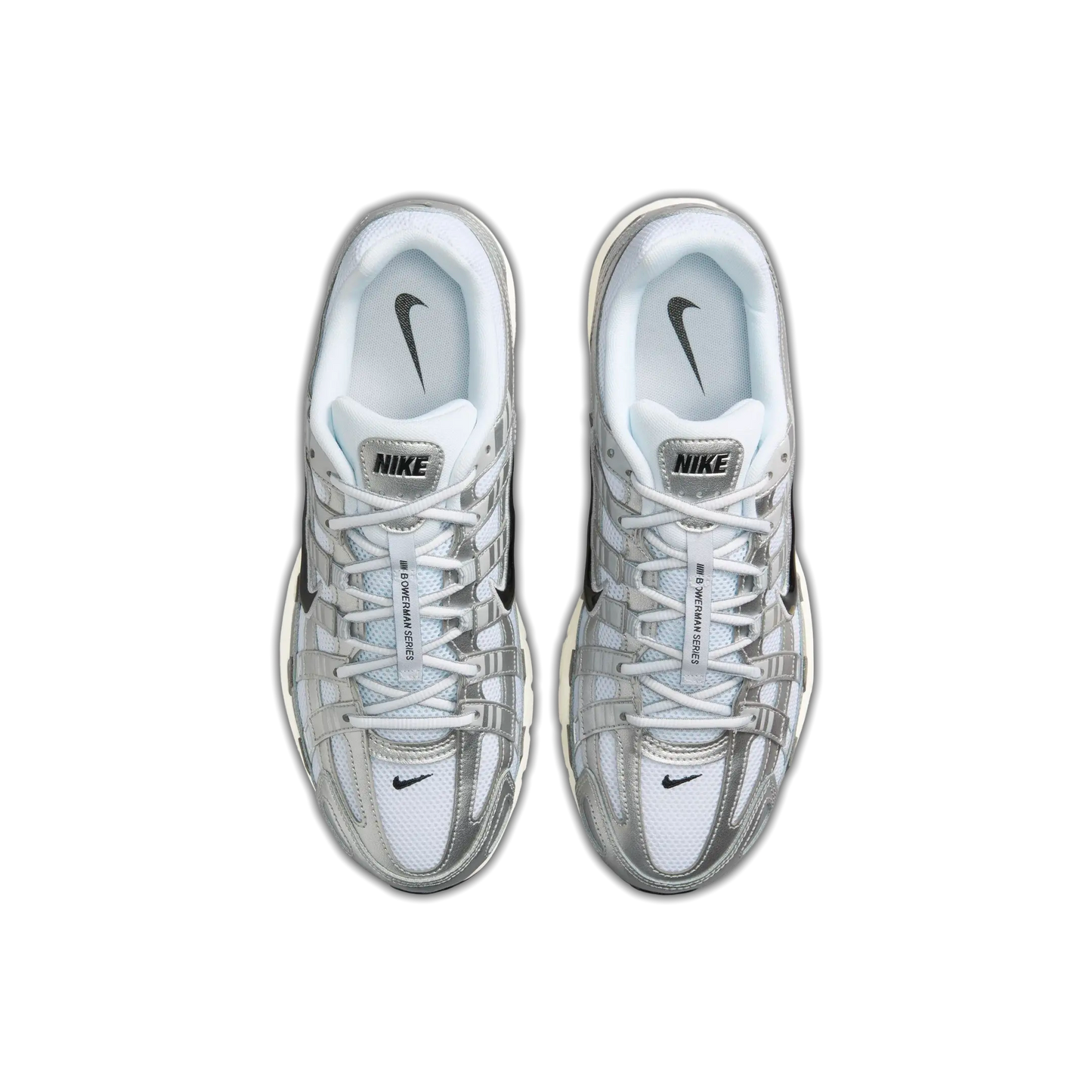 Nike P-6000 White Metallic Silver