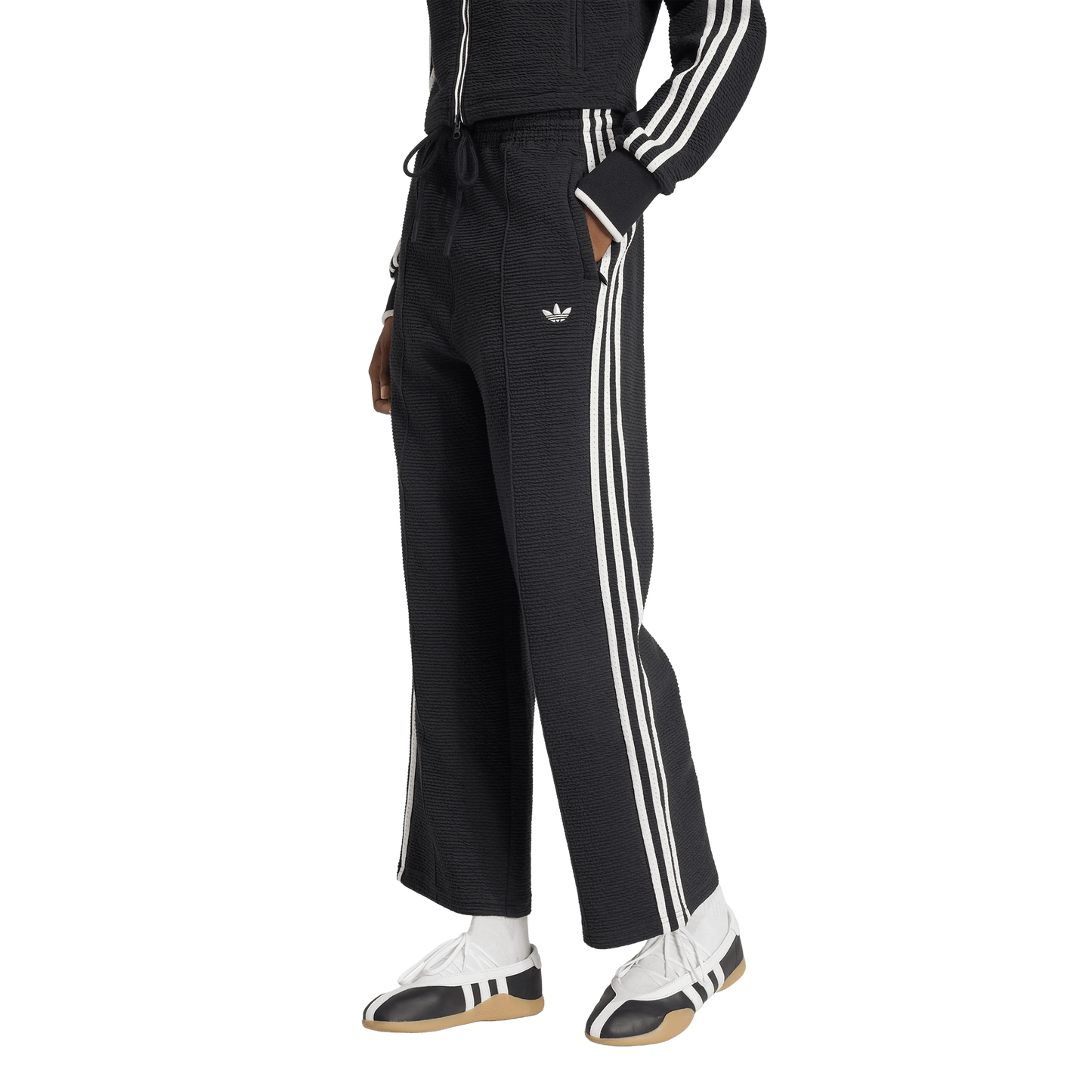 Adidas Firebird Track Pants Black White