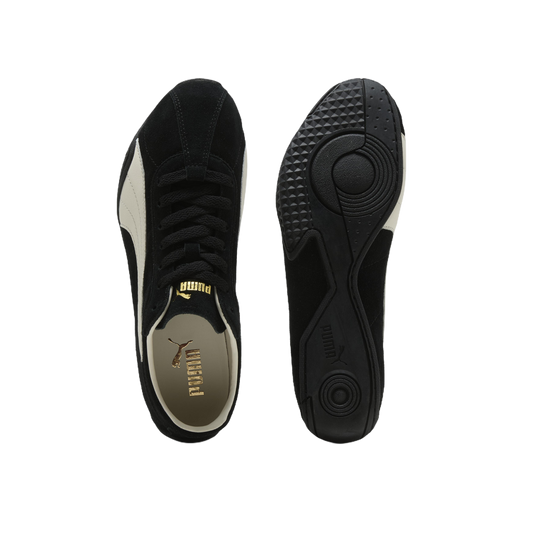 Zapatillas Puma K-Street MA Suede Black Warm White – vista superior y suela