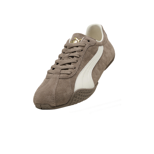 Zapatillas Puma K-Street MA Suede Totally Taupe Warm White – vista tres cuartos