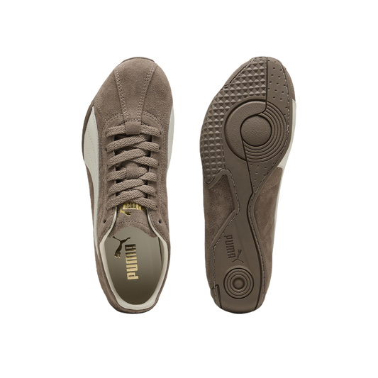 Zapatillas Puma K-Street MA Suede Totally Taupe Warm White – vista superior y suela