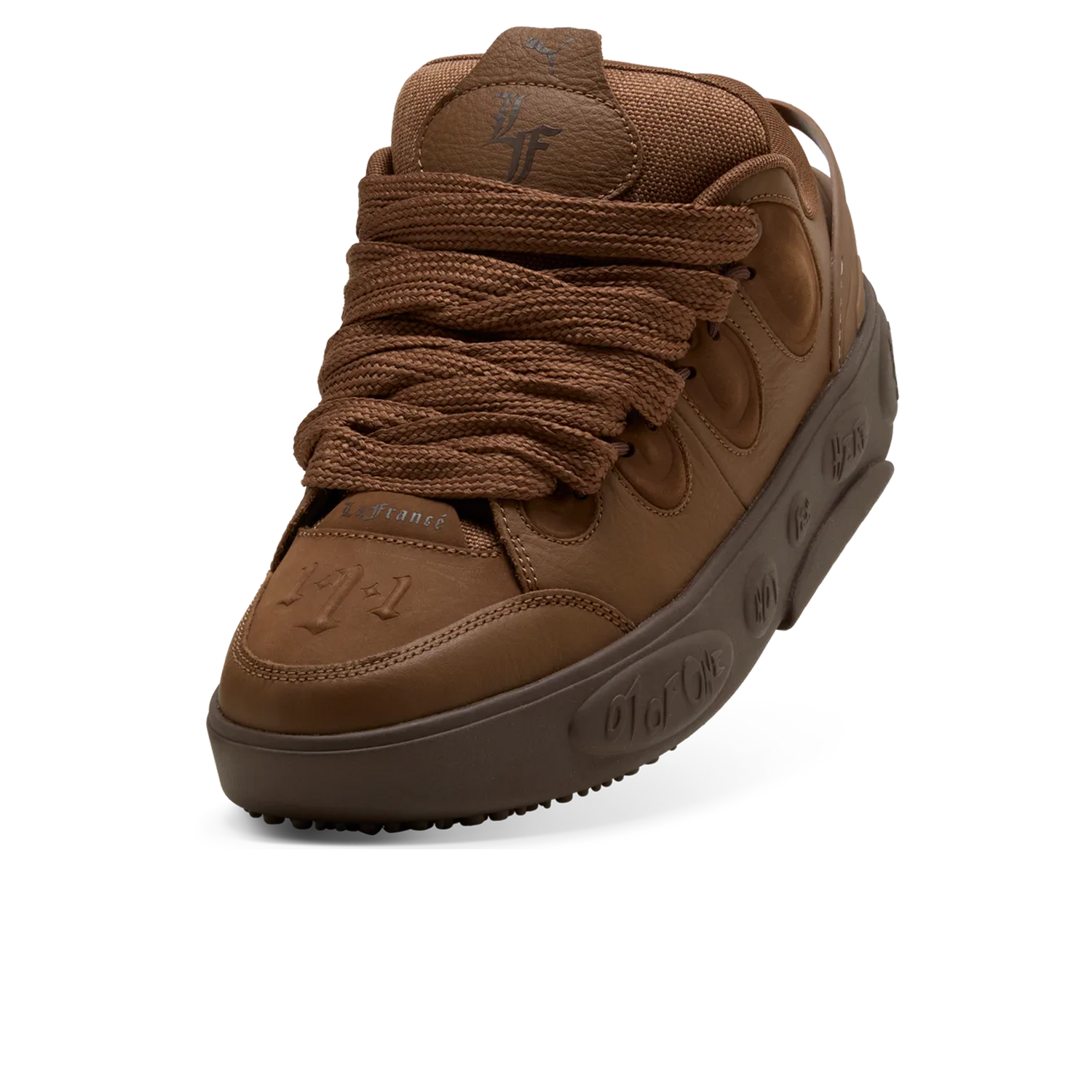 Zapatillas Puma LaMelo La Francé Mocha Mix Haute Coffee – vista tres cuartos