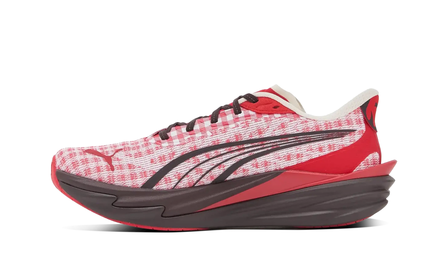 Puma Deviate Nitro 4 Check Red White
