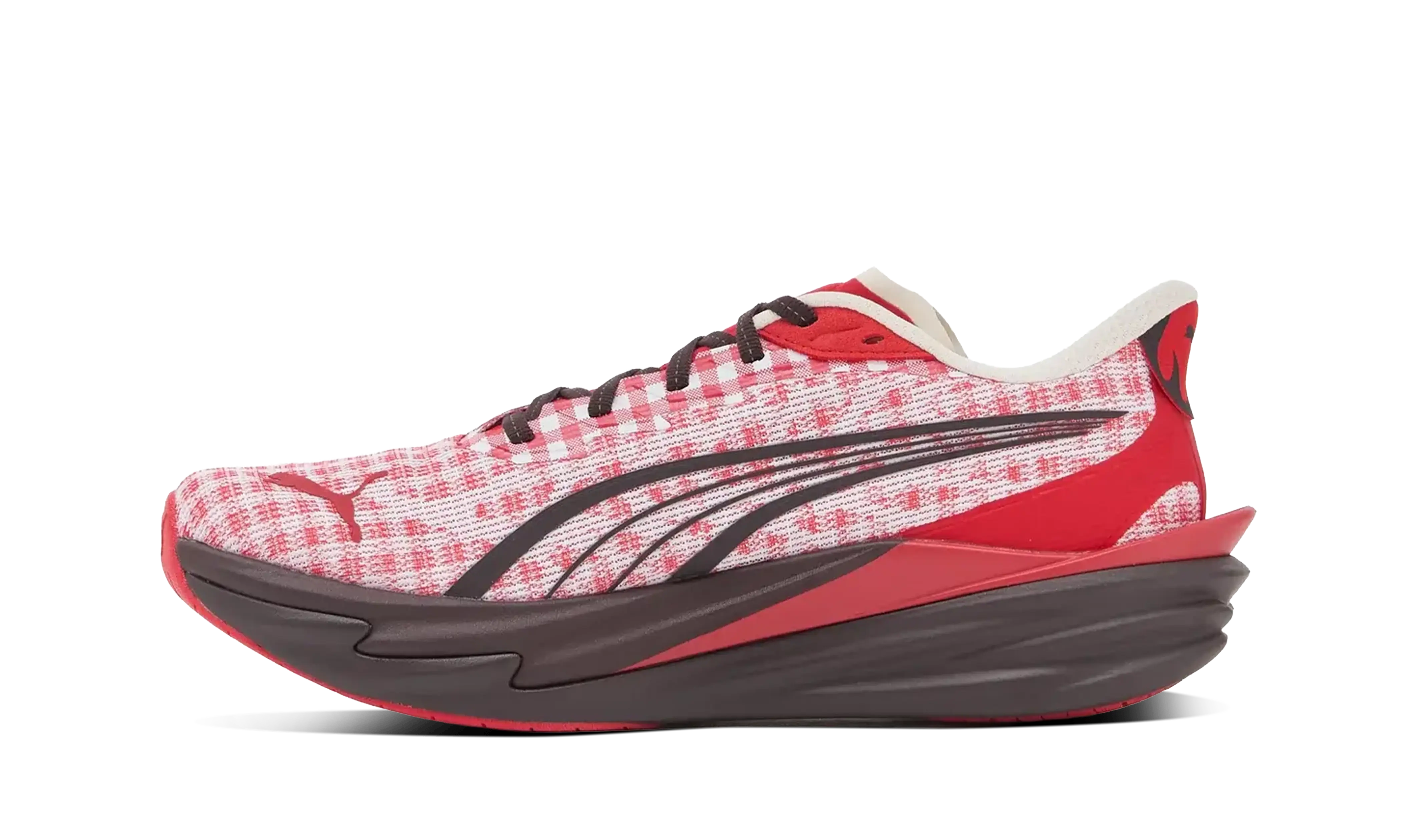 Puma Deviate Nitro 4 Check Red White