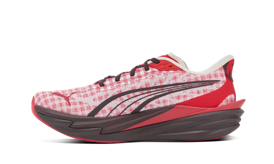 Puma Deviate Nitro 4 Check Red White