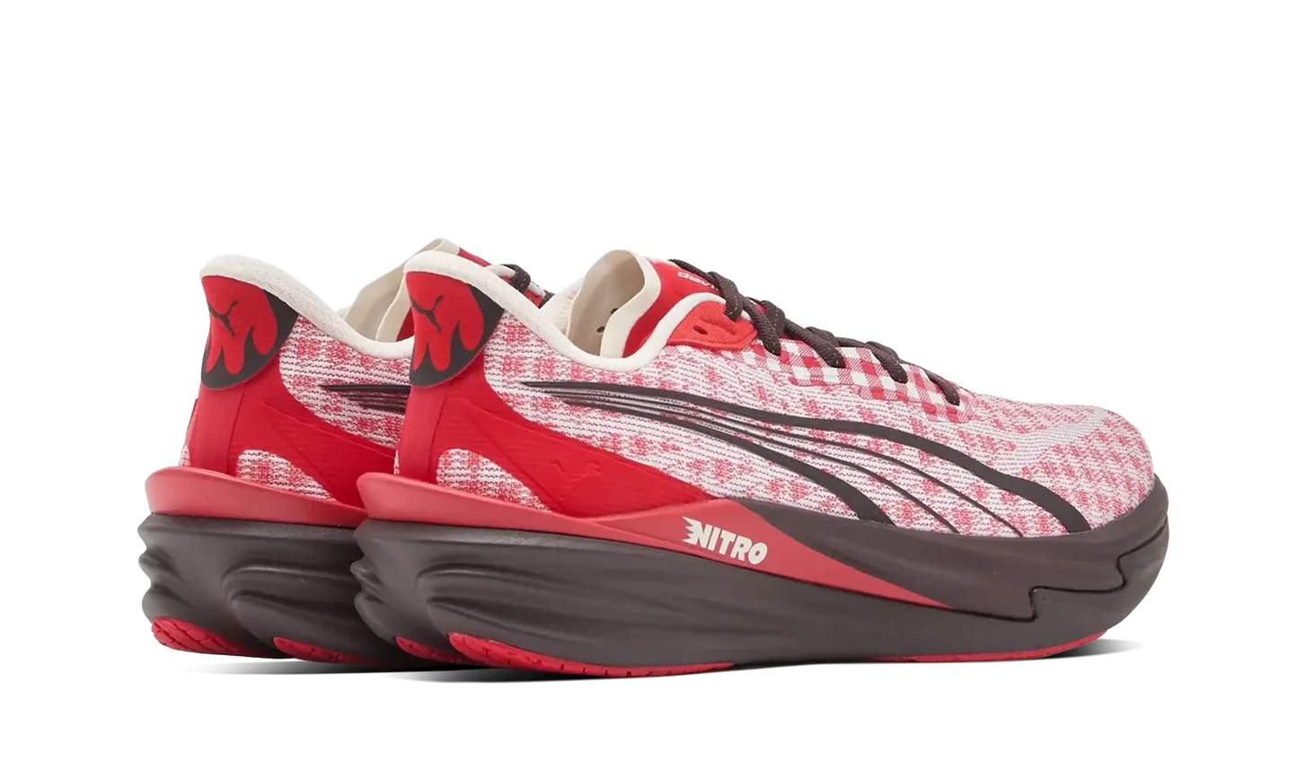 Puma Deviate Nitro 4 Check Red White