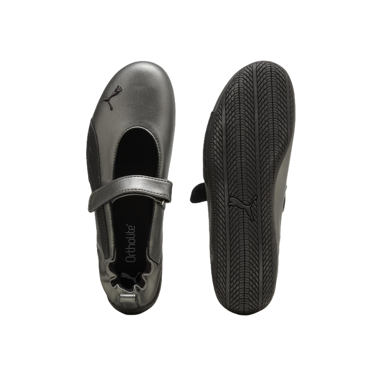 Bailarinas Puma Speedcat Ballet Fleur Aged Silver – vista superior y suela
