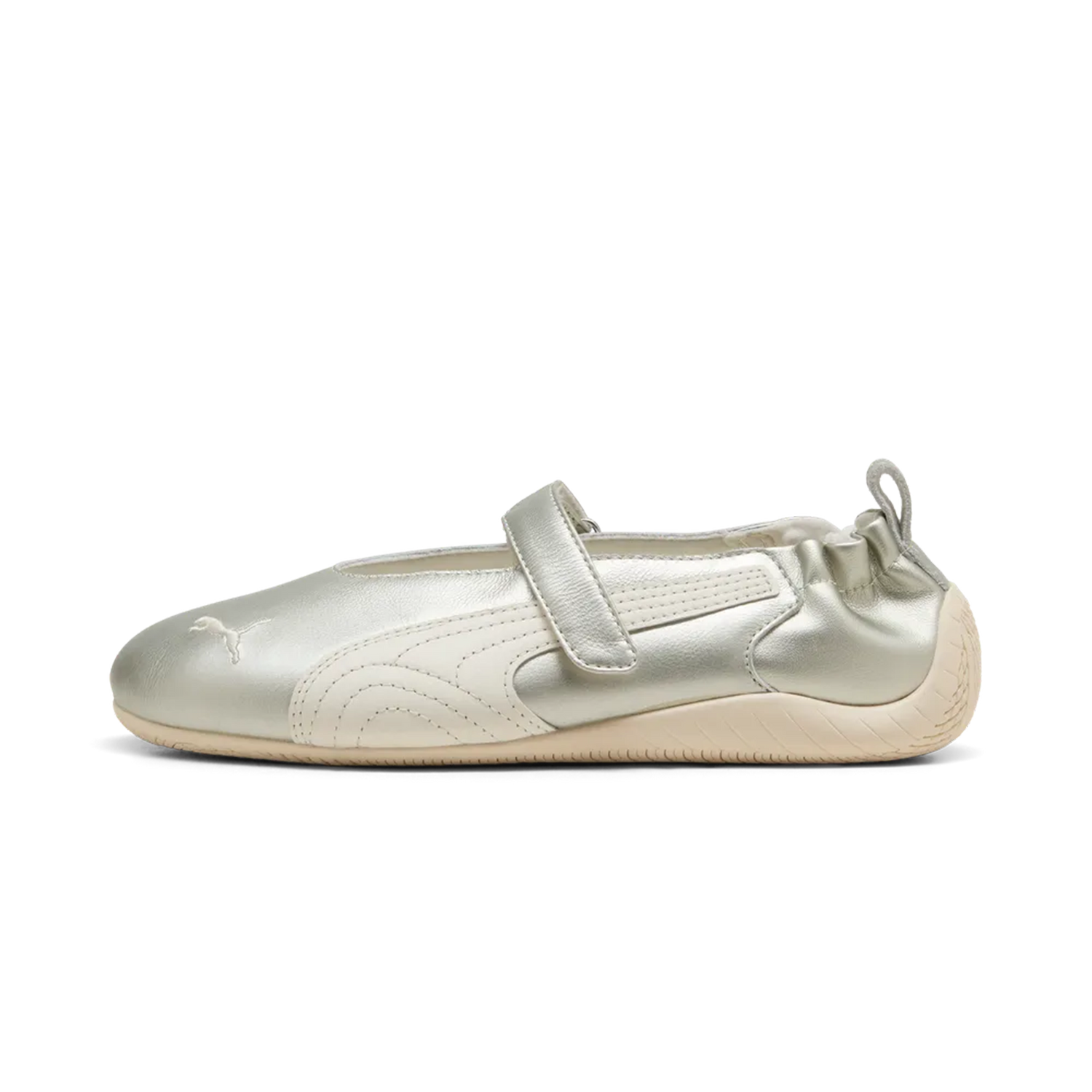 Bailarinas Puma Speedcat Ballet Fleur Metallic Gold Warm White – vista lateral