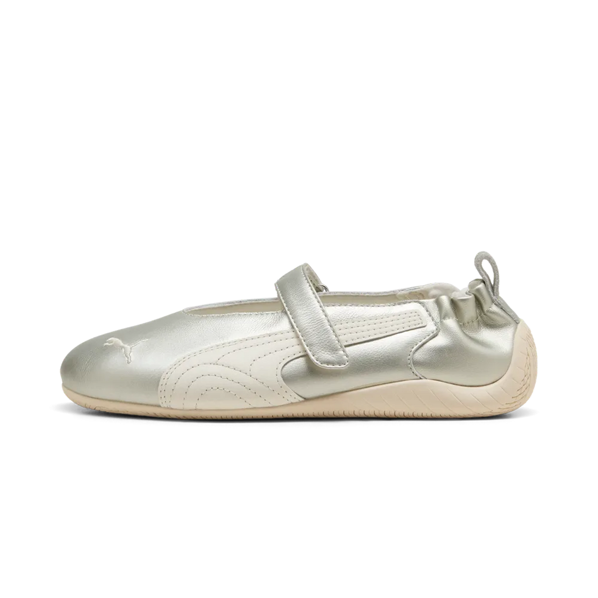 Bailarinas Puma Speedcat Ballet Fleur Metallic Gold Warm White – vista lateral