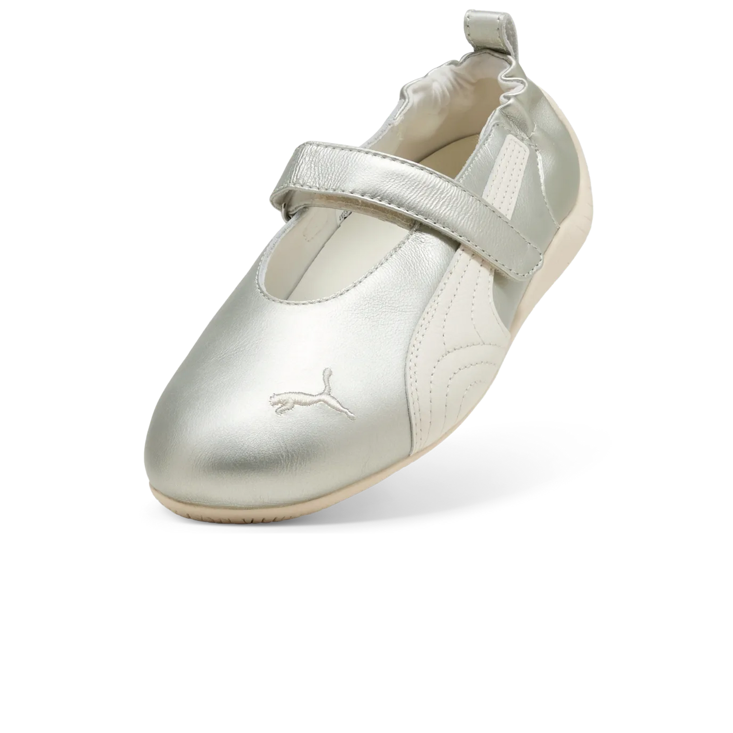 Bailarinas Puma Speedcat Ballet Fleur Metallic Gold Warm White – vista tres cuartos