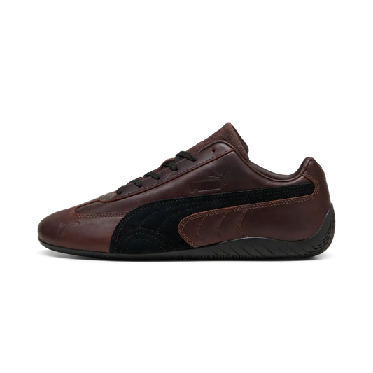 Zapatillas Puma Speedcat Dressed Leather Brown Black – vista lateral