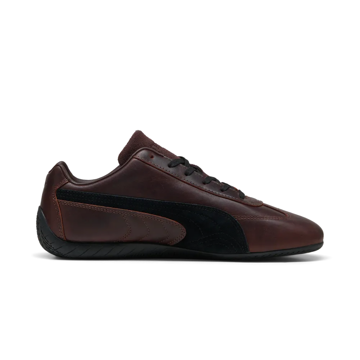 Zapatillas Puma Speedcat Dressed Leather Brown Black – vista lateral interior