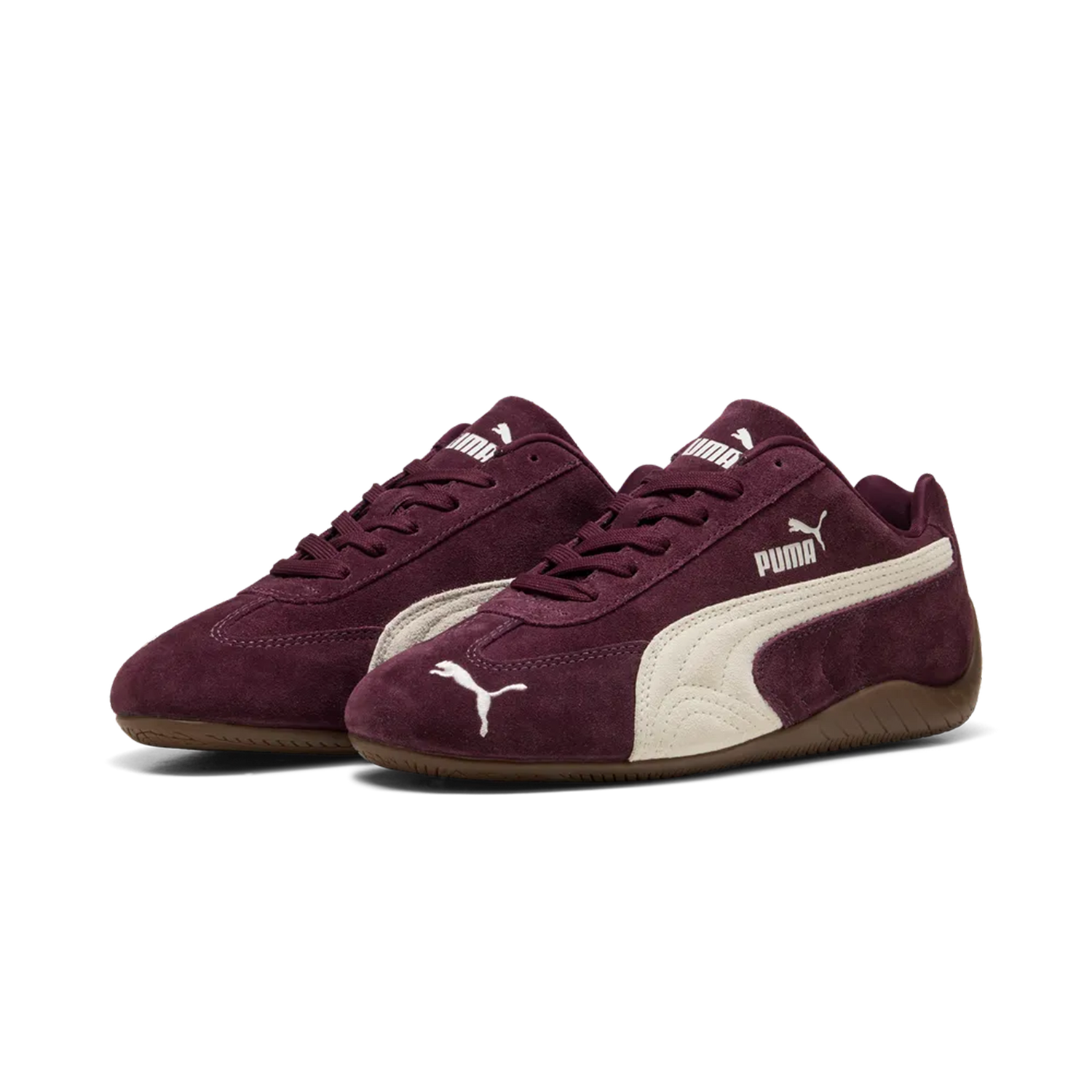 Zapatillas Puma Speedcat OG II Ruby Noir Warm White – vista frontal del par