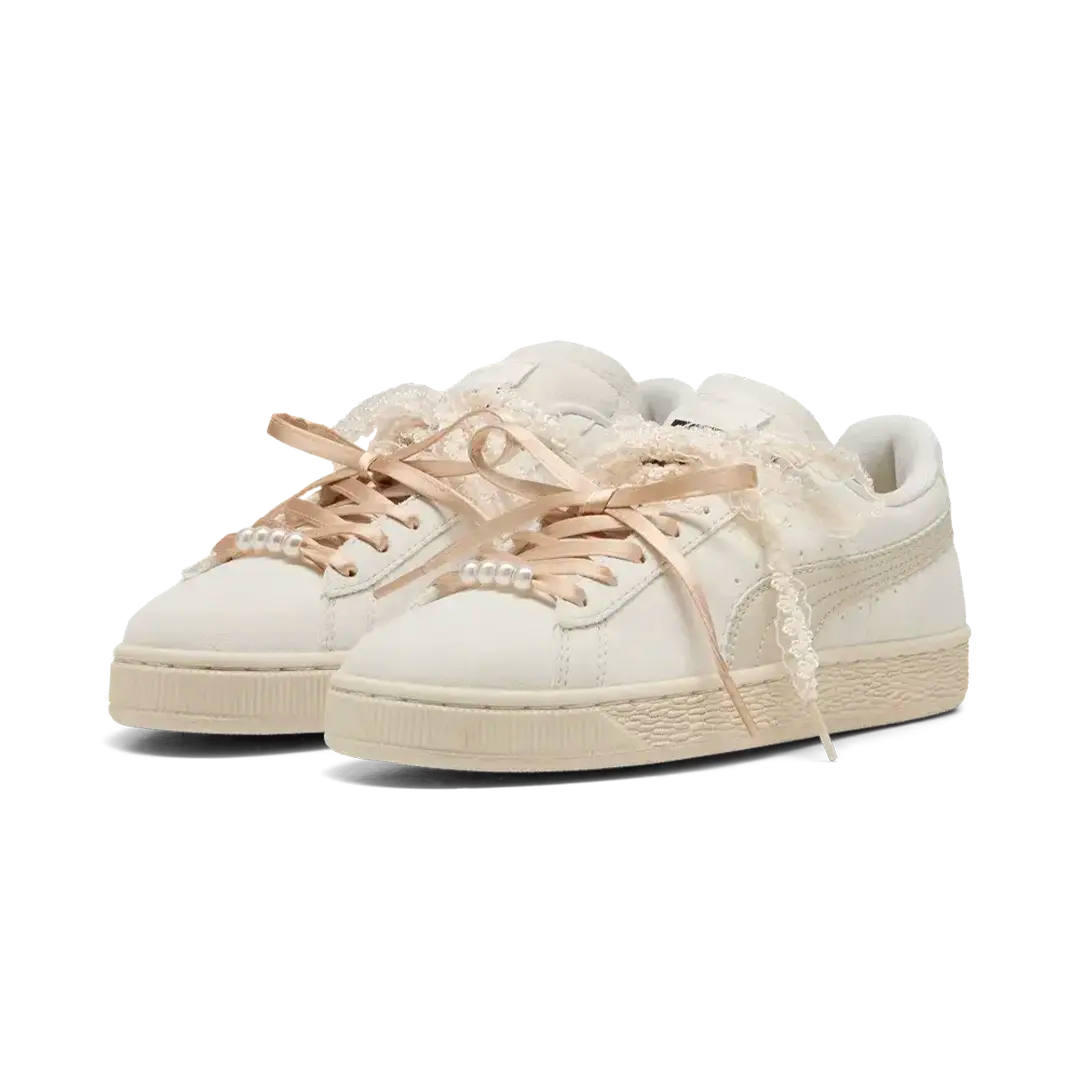 Puma Suede Bloom Mujer Frosted Ivory Silver Fog