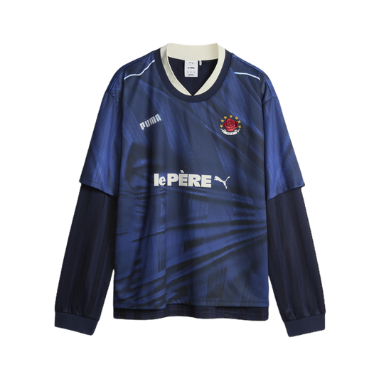 Camiseta PUMA x Le Père Double Layer Tee Navy – vista frontal