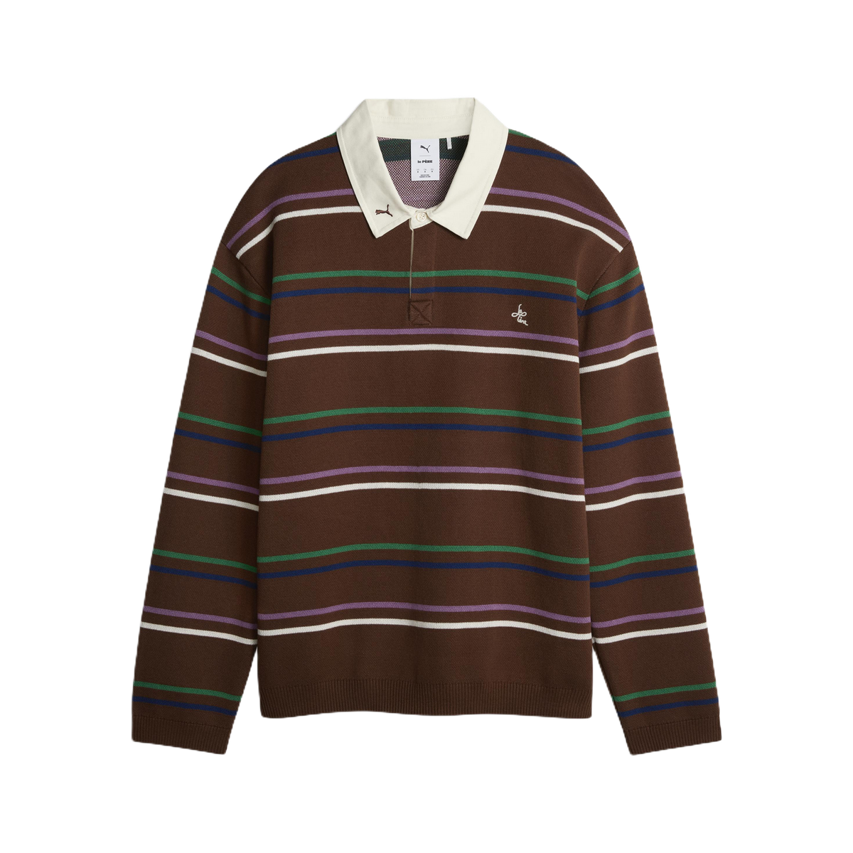 Polo PUMA x Le Père Knitted Polo Potting Soil – vista frontal