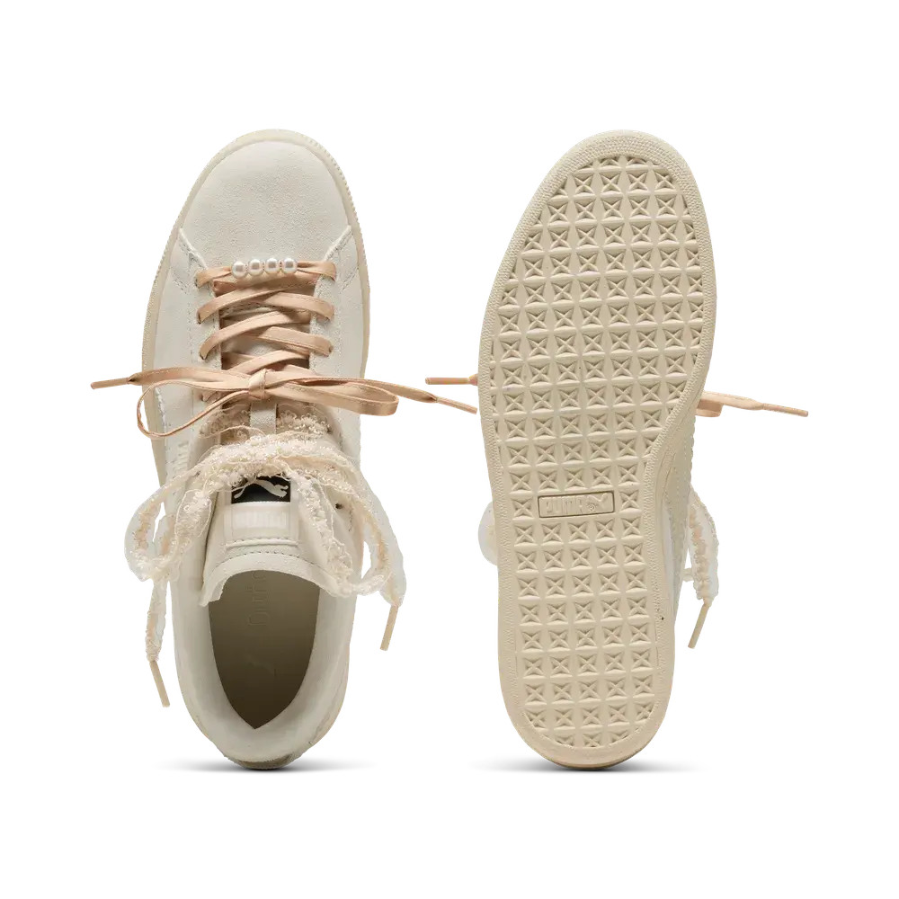 Puma Suede Bloom Mujer Frosted Ivory Silver Fog