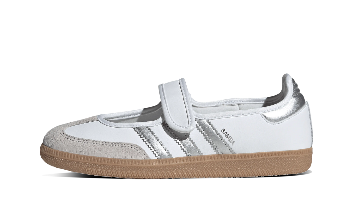Adidas Mujer Samba Jane White Silver Metallic
