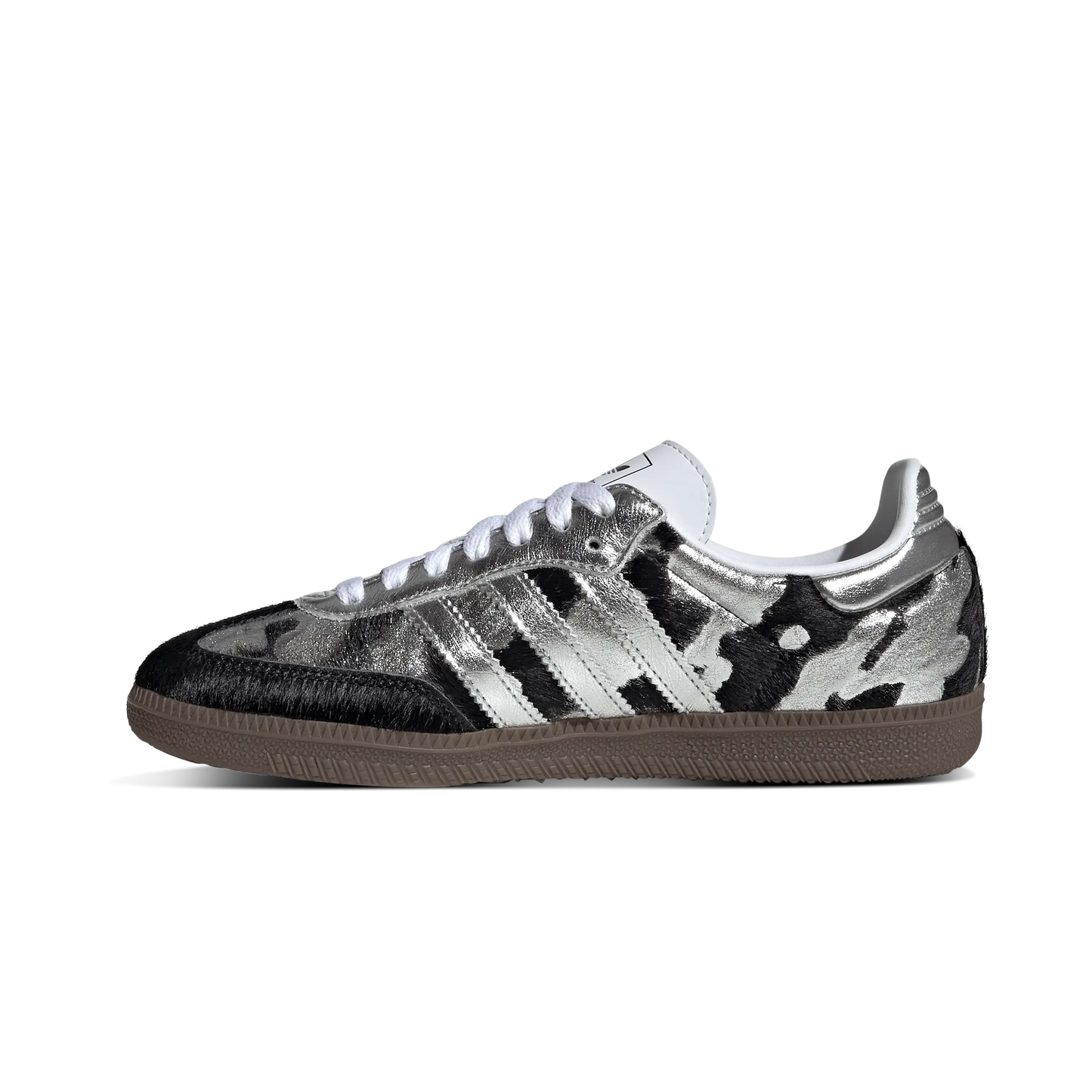 Adidas Samba OG Black Pony Hair Silver Metallic