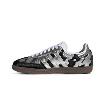 Adidas Samba OG Black Pony Hair Silver Metallic