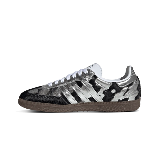 Adidas Samba OG Black Pony Hair Silver Metallic