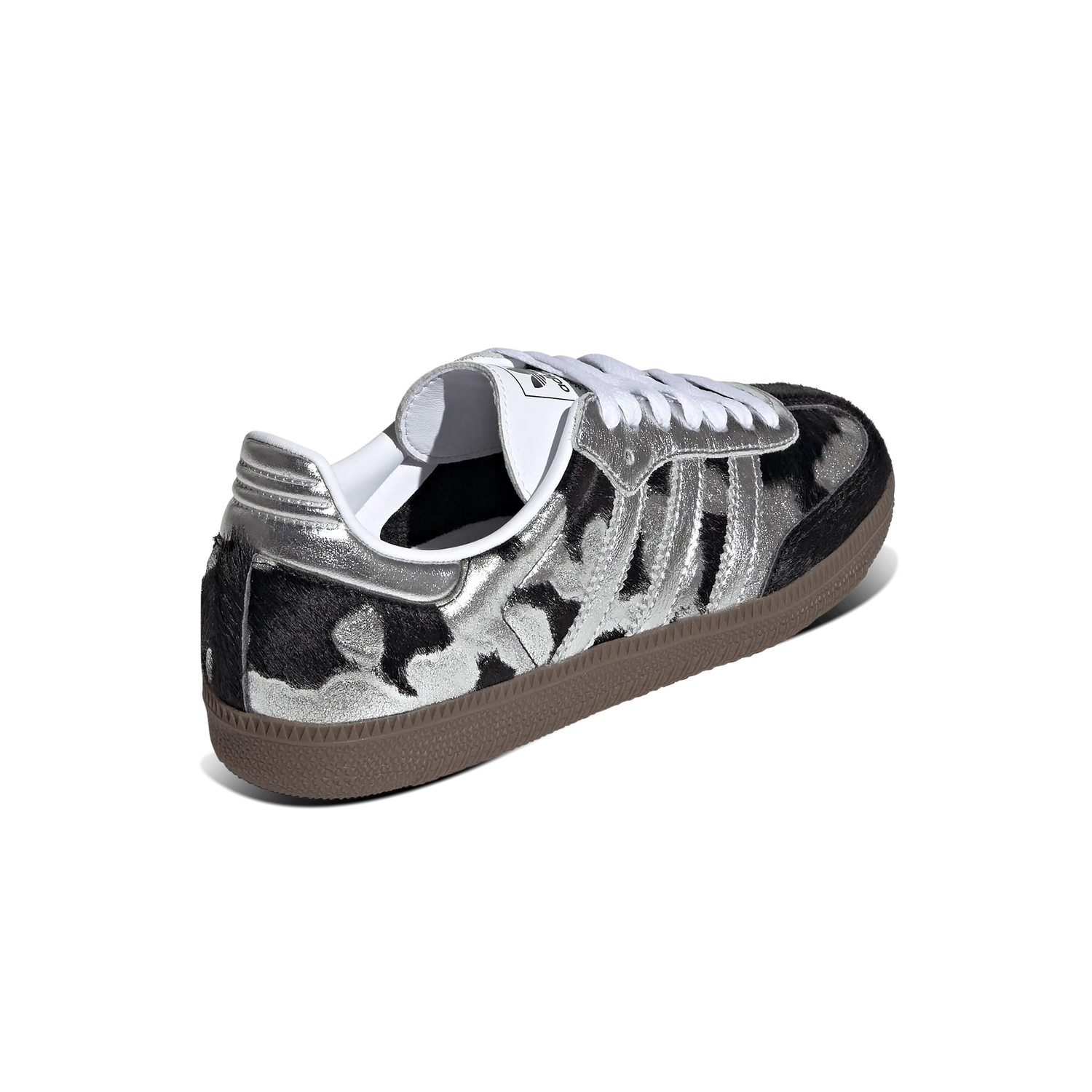 Adidas Samba OG Black Pony Hair Silver Metallic