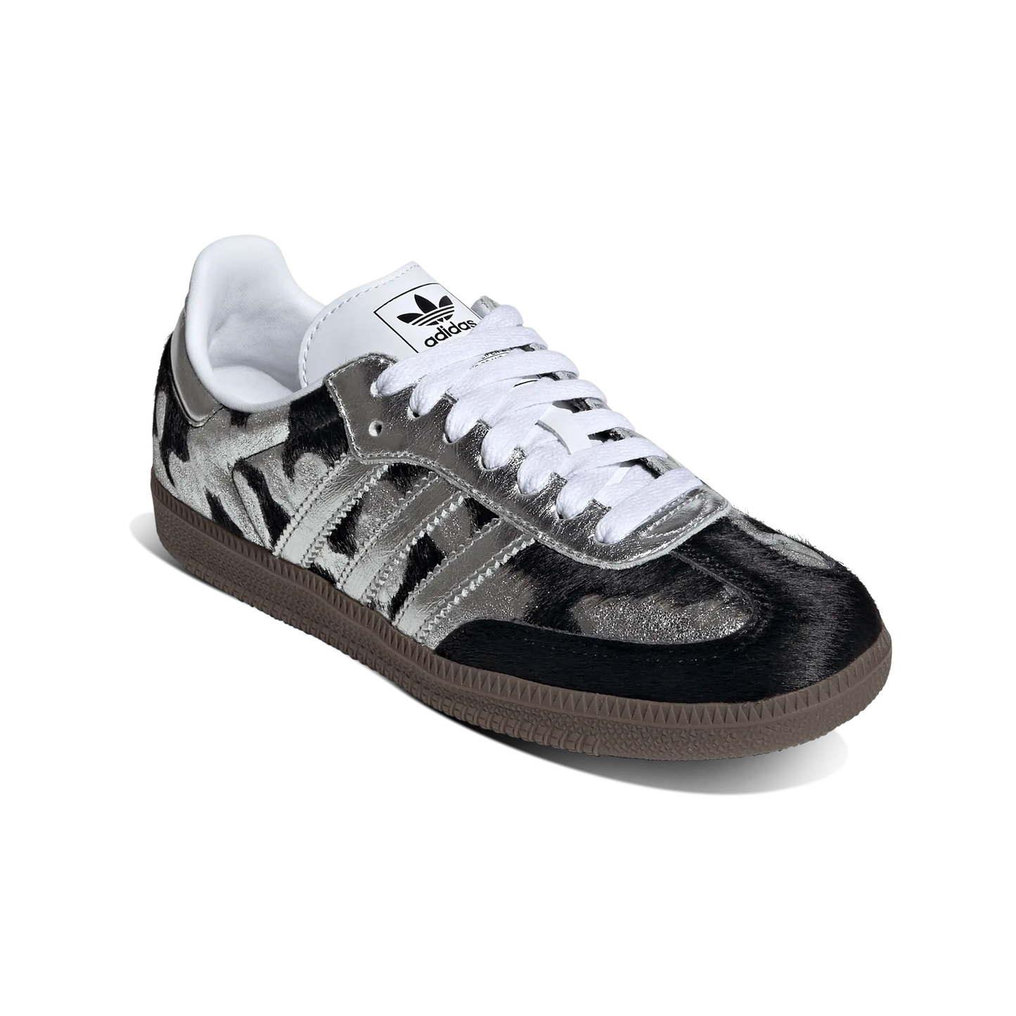 Adidas Samba OG Black Pony Hair Silver Metallic