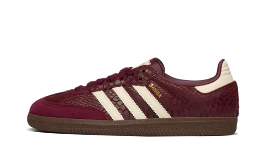 Adidas Mujer Samba OG Snakeskin Maroon Cream White